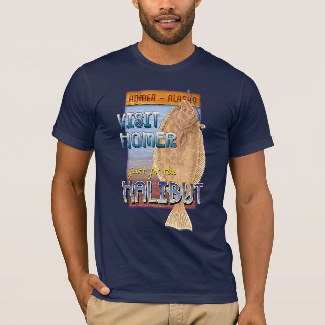 Just for the Halibut T-Shirt (Front)