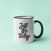 cat travel coffee cup Leave Me Alone Cat 25oz Handle Tumbler Travel Mug