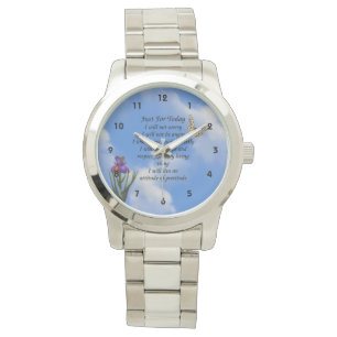 Just For Today Butterfly Flower Inspirational   Watch