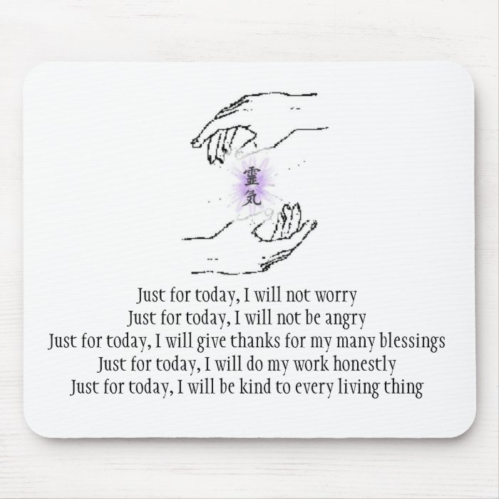 Just for today, I will not worry Mouse Pad