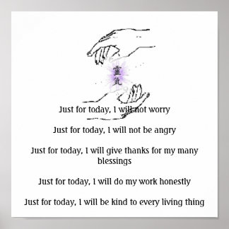 Just for today, I will not worryJust fo... Poster