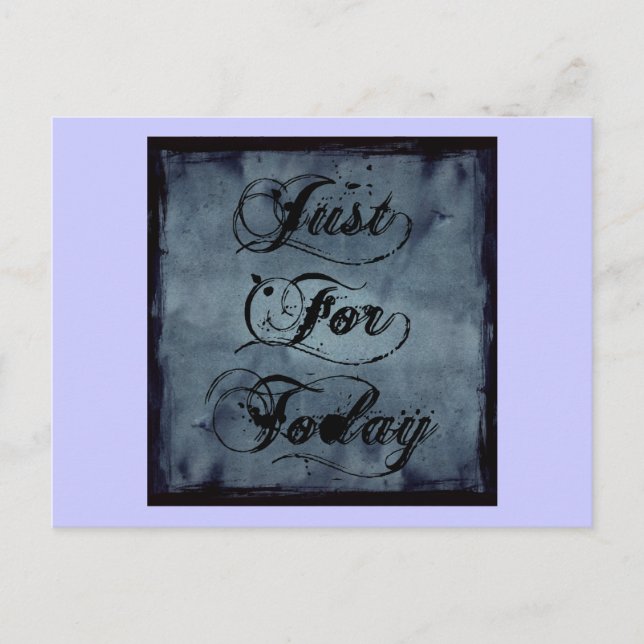 Just For Today Postcard (Front)