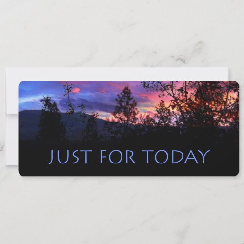 Just For Today Spring Sunrise Bookmark