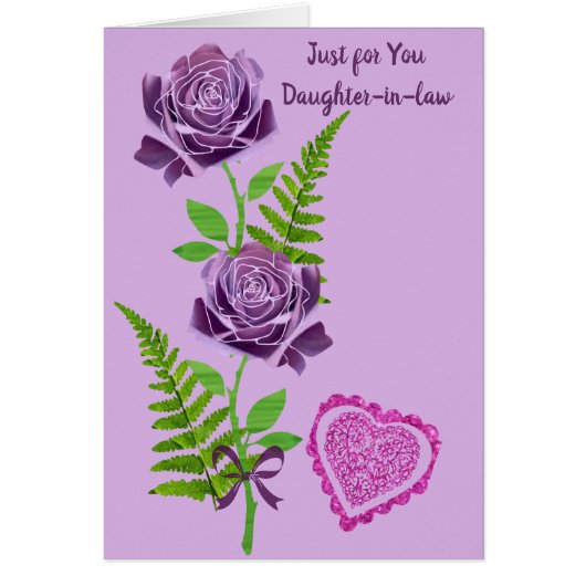 Just for you Daughter-in-law: Cards (Front)