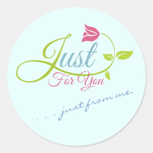 Just for You Gift Stickers