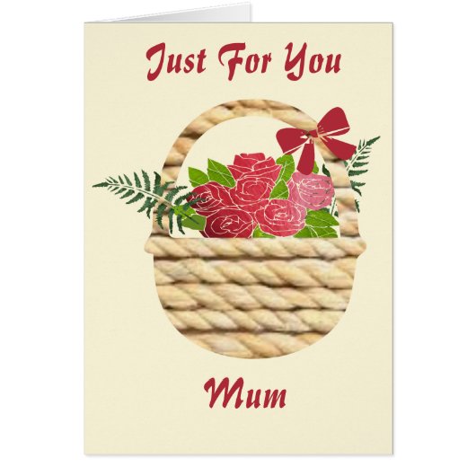 Just for You Mum Cards (Front)