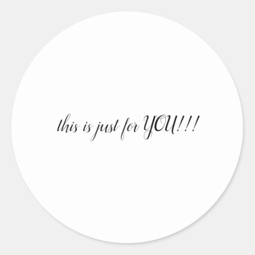 just for you sticker 