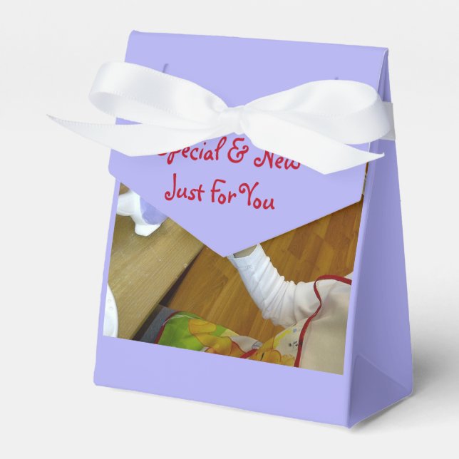 Just For You Tent Favor Box by RoseWrites (Front Side)