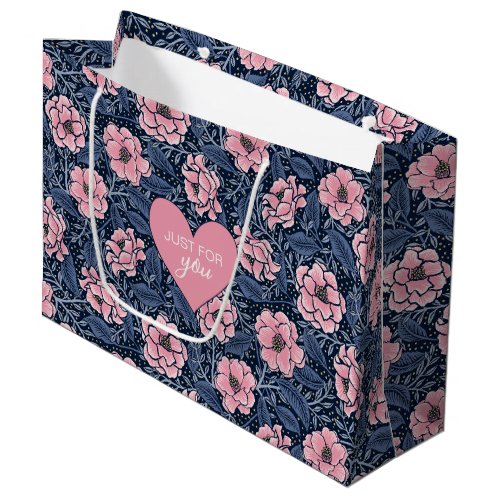 Just For You Victorian Camellia Large Gift Bag