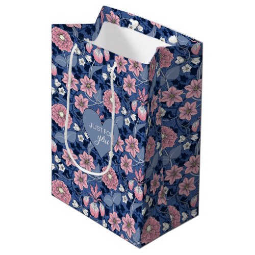 Just For You Victorian Floral Medium Gift Bag