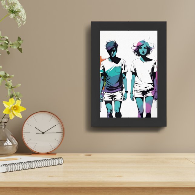 Just Friends Framed Art (Table Top)