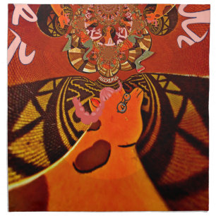 Just Funny Giraffe image design Cloth Napkin