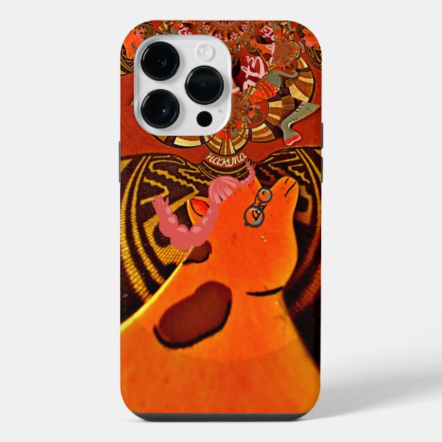Just Funny Giraffe image design  Iphone Case (Back)
