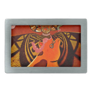 Just Funny Giraffe image design Rectangular Belt Buckle