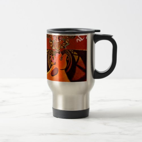Just Funny Giraffe image design Travel Mug