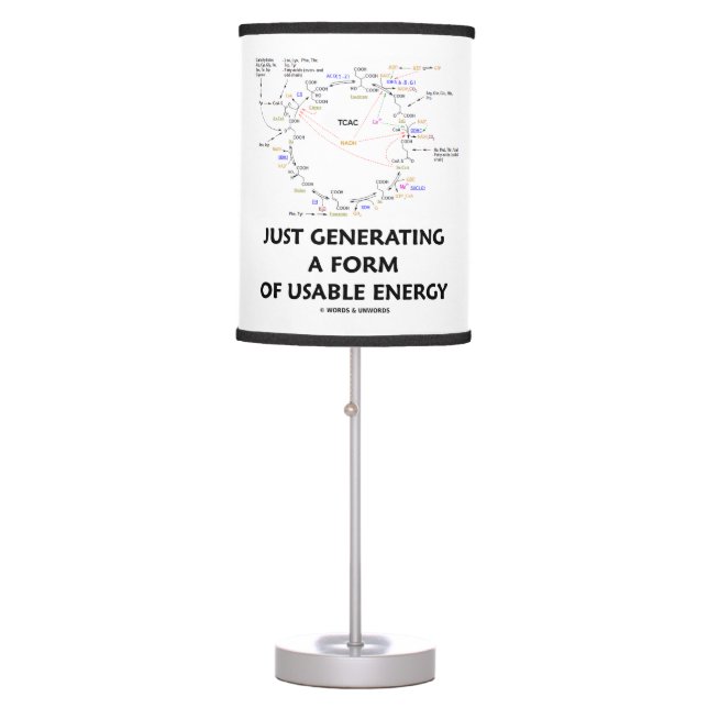 Just Generating A Form Of Usable Energy Krebs Table Lamp (Front)