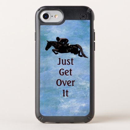 Just Get Over It Horse Jumping Speck iPhone Case