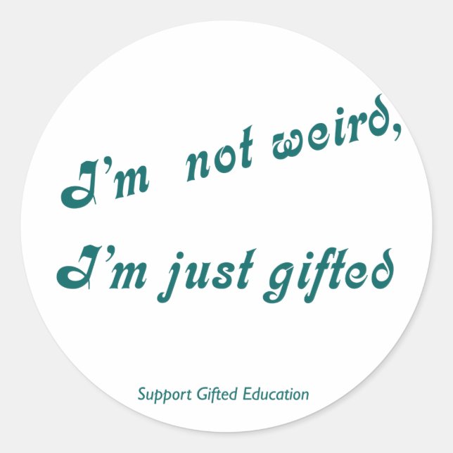 Just Gifted Sticker (Front)