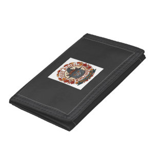 Just Girl Who Loves Cats Halloween Witch Fall Leav Tri-fold Wallet