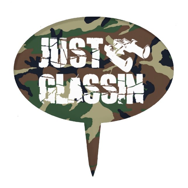 JUST GLASSIN CAKE TOPPER (Front)