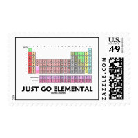Just Go Elemental (Periodic Table Of Elements) Postage