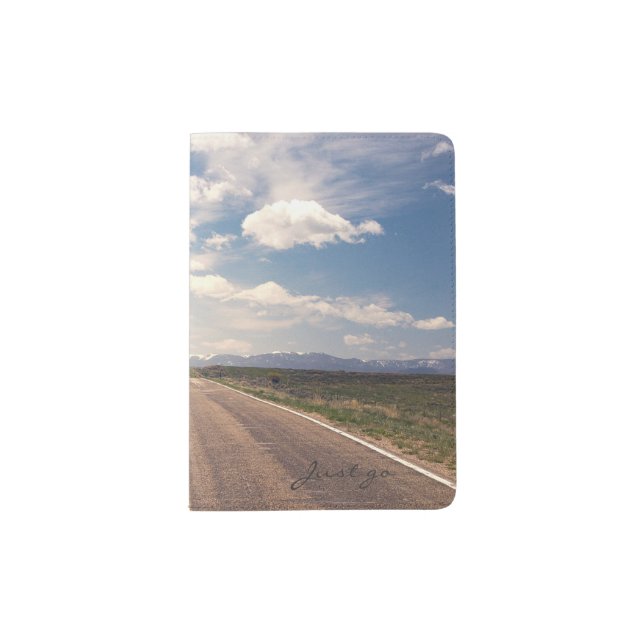 Just Go Road Passport Holder (Front)