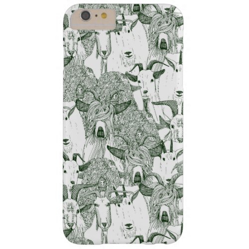 just goats dark green barely there iPhone 6 plus case