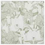 just goats thyme green quarter pearl fabric