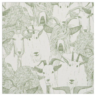 just goats thyme green quarter pearl fabric