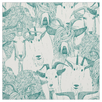 just goats viridian half pearl fabric