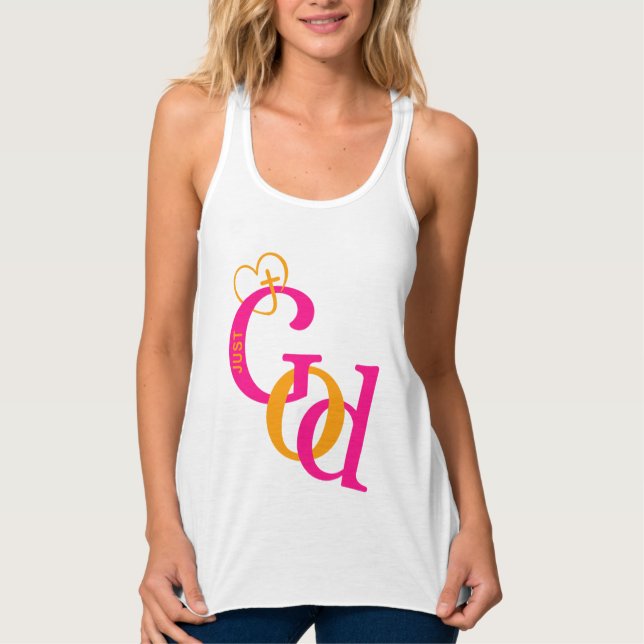 Just God T-Shirt Tank Top (Front)