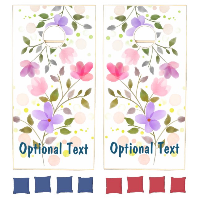Just Gorgeous Flowers Cornhole Set (Set)