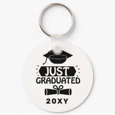 Just Graduated Custom Year Keychain