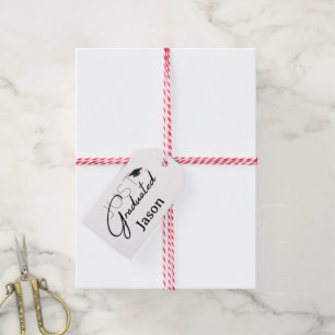 Just Graduated Gift Graduation custom personalized Tags