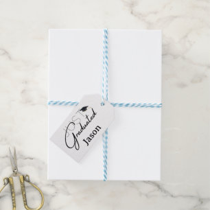 Just Graduated Gift Graduation custom personalized Tags