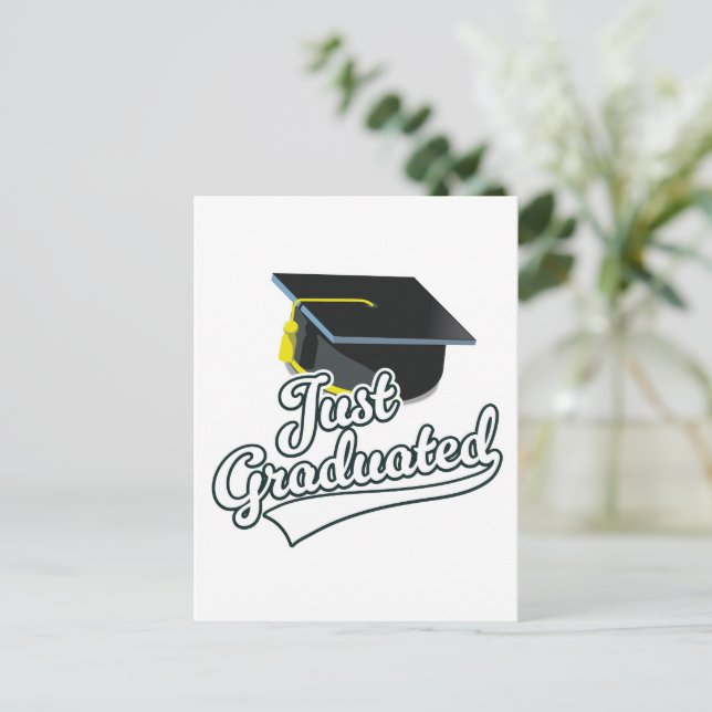 Just Graduated!  Holiday Postcard (Standing Front)