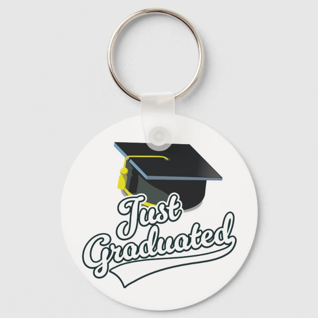 Just Graduated!  Keychain (Front)