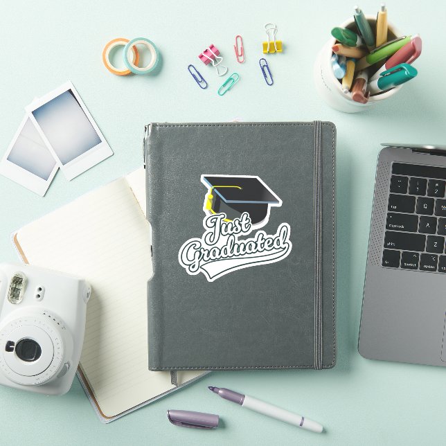 Just Graduated!  Sticker (iPad Cover)