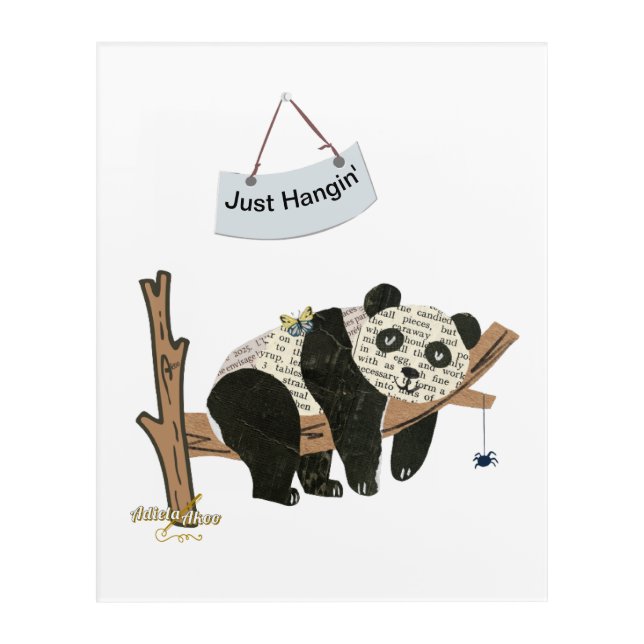 Just Hangin' Acrylic Wall Art - Adiela Akoo (Front)