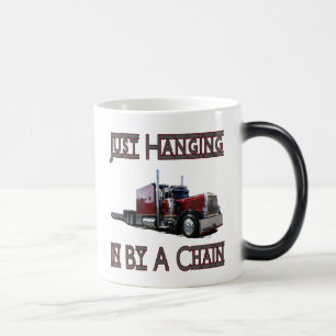 Just Hangin in By a Chain Color Morph Mug