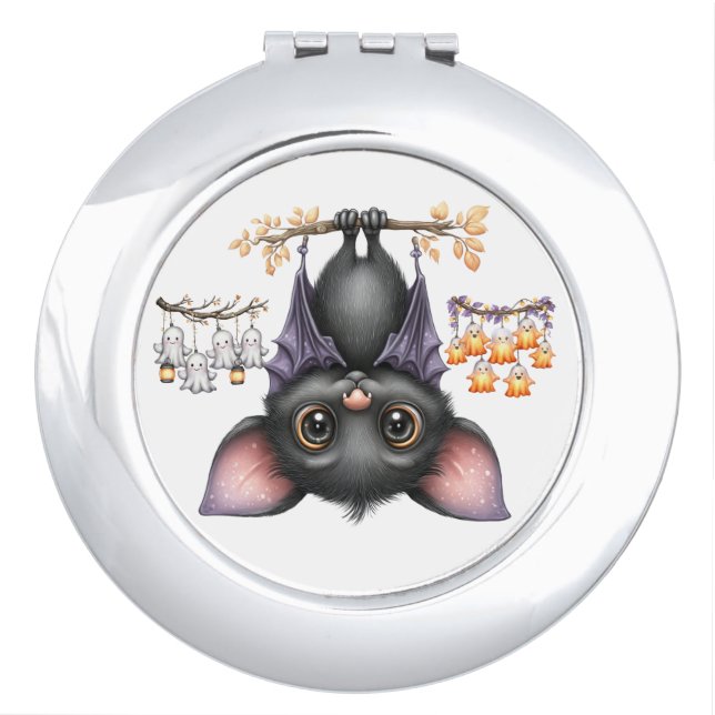 Just hanging around, Bats Compact Mirror (Front)