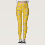Just hanging around fun lazy sloth leggings<br><div class="desc">Just hanging around fun lazy sloth design. Ideal for your always late or supper relaxed friend,  child or relative. Part of a collection. Background color can be changed.</div>