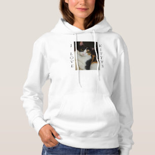 Just Hanging Around I Love Kittys Hoodie
