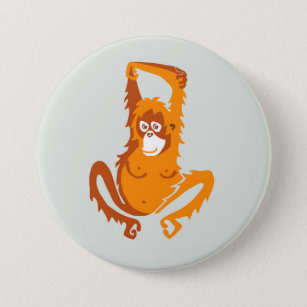 Just hanging around -Orangutan - button