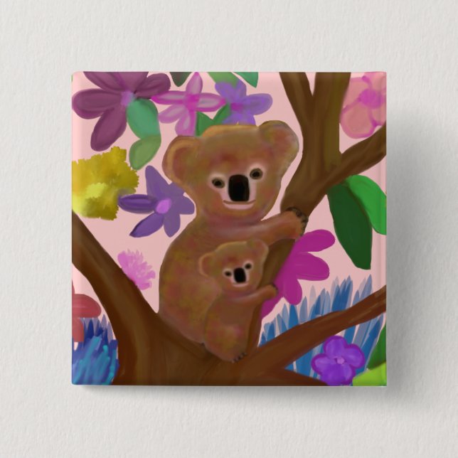 Just Hanging Around Pinback Button (Front)