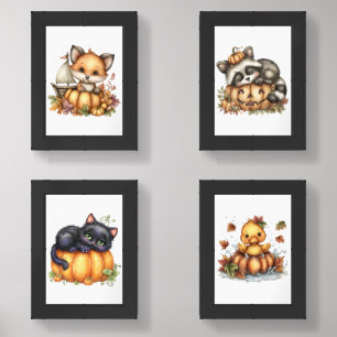 Just hanging around, Pumpkins Wall Art Sets