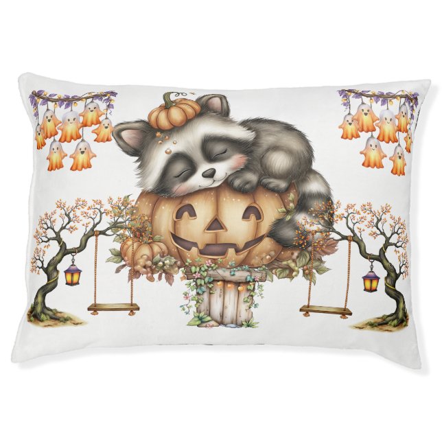 Just hanging around, Sleepy Racoon Pet Bed (Front)