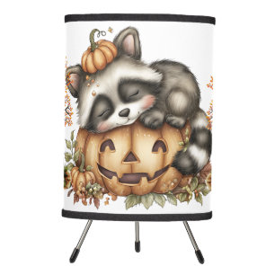 Just hanging around, Sleepy Racoon Tripod Lamp