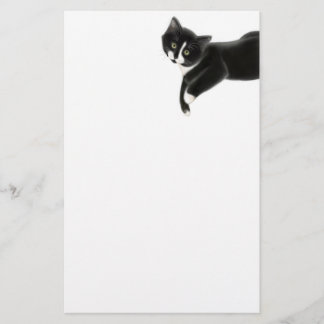 Just Hanging Out Cat Stationery