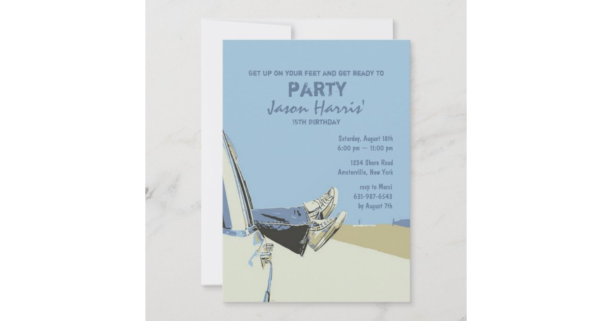 Just Hanging Out Invitation | Zazzle